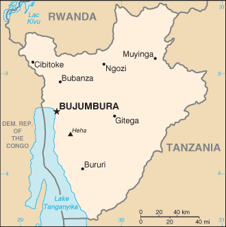 Carte du Burundi Carte du Burundi