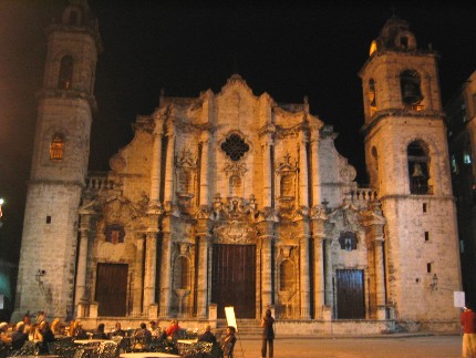 La Havane, quartier La Vieja, cathédrale