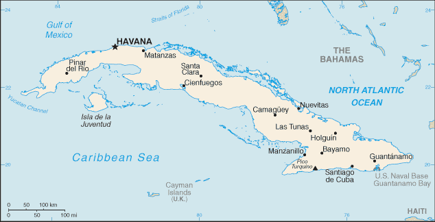 Carte de Cuba