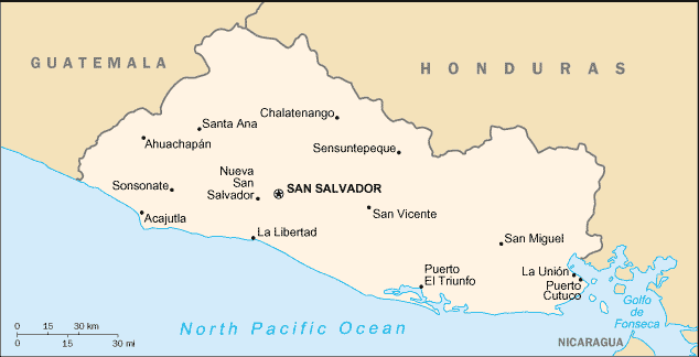 Carte du El Salvador Carte du El Salvador