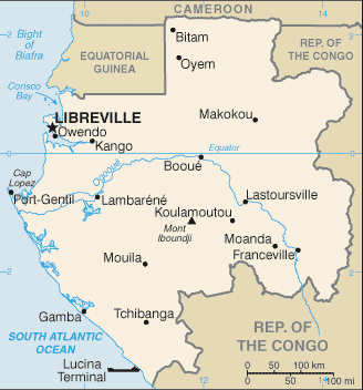 Carte du Gabon carte du gabon