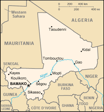 Carte du Mali