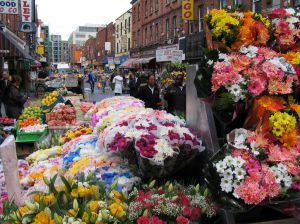 Marché de fleurs à Dublin, Irlande