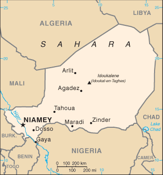 Carte du Niger Carte du Niger