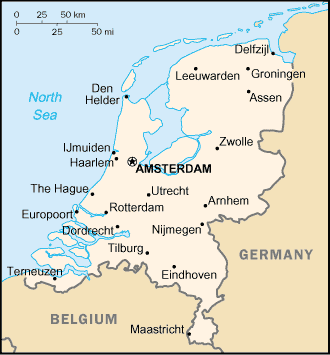 Carte des Pays-Bas Carte des Pays-Bas