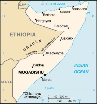 Carte de la Somalie Carte de la Somalie