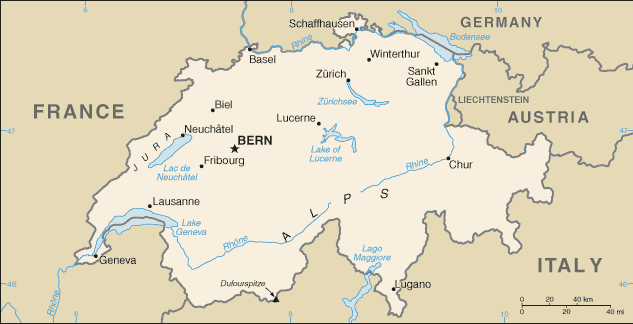 Carte de la Suisse Carte de la Suisse