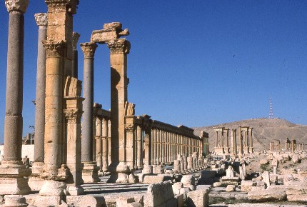 Palmyre, grande colonnade