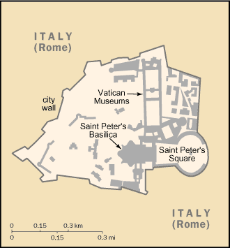 Carte du Vatican Carte du Vatican